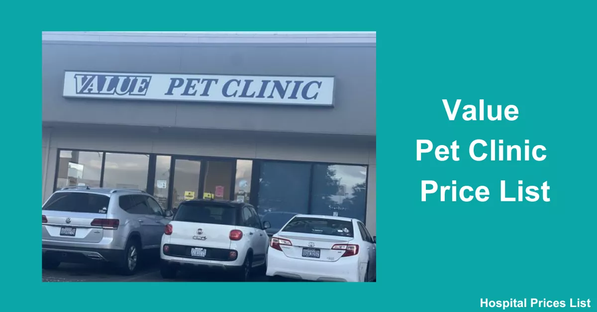 Value Pet Clinic Price List