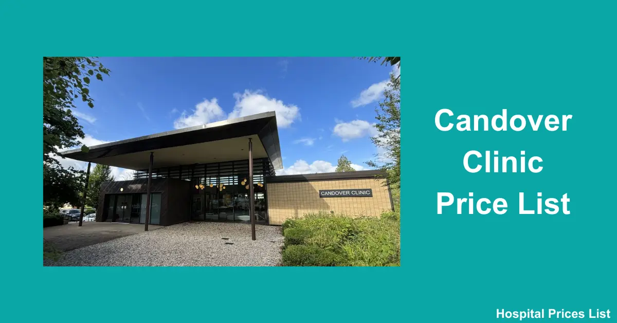 Candover Clinic Price List