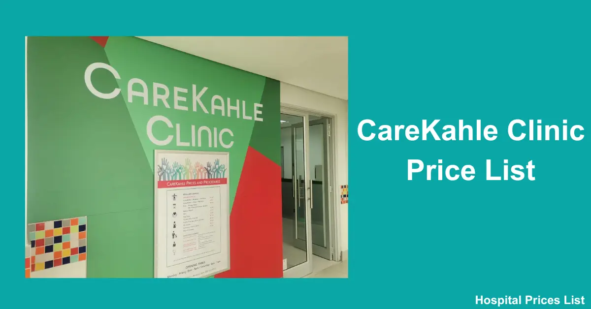 CareKahle Clinic Price List