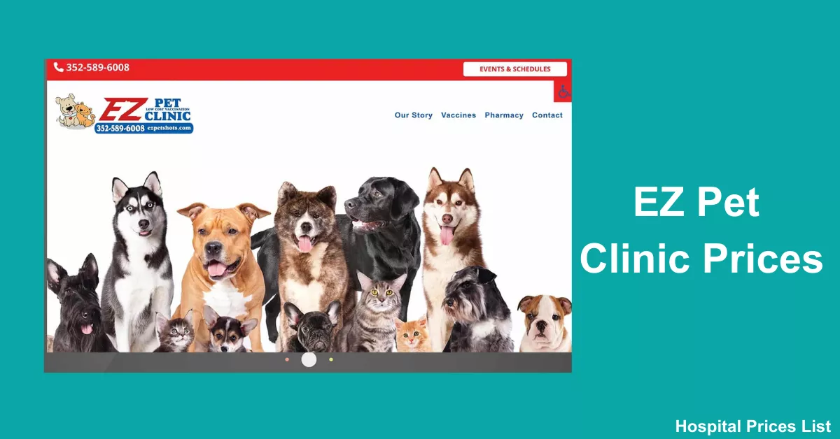 EZ Pet Clinic Prices