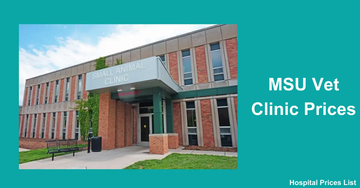 MSU Vet Clinic Prices