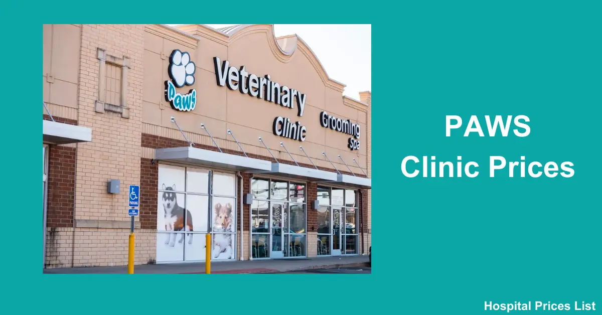 PAWS Clinic Prices
