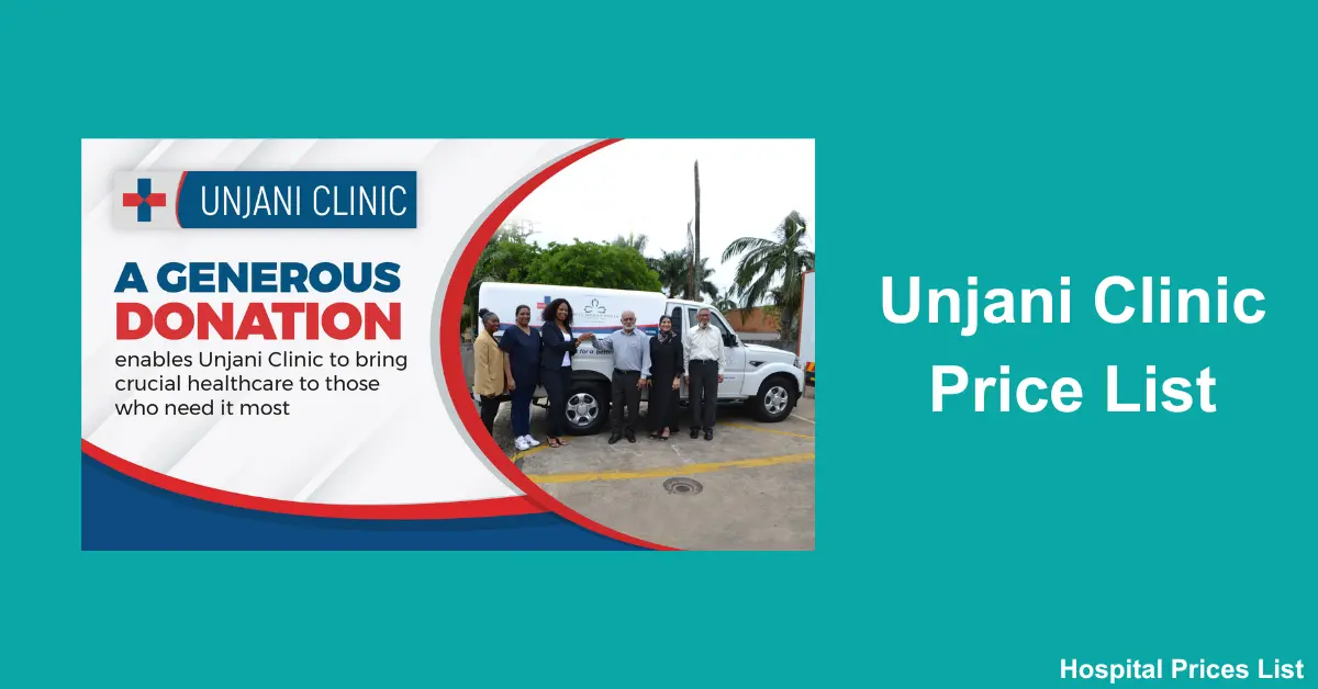 Unjani Clinic Price List