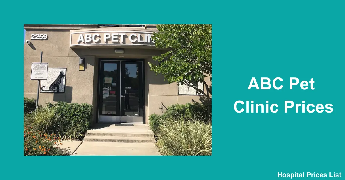 ABC Pet Clinic Prices