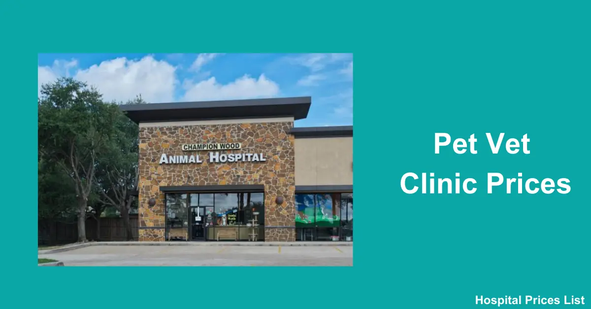 Pet Vet Clinic Prices