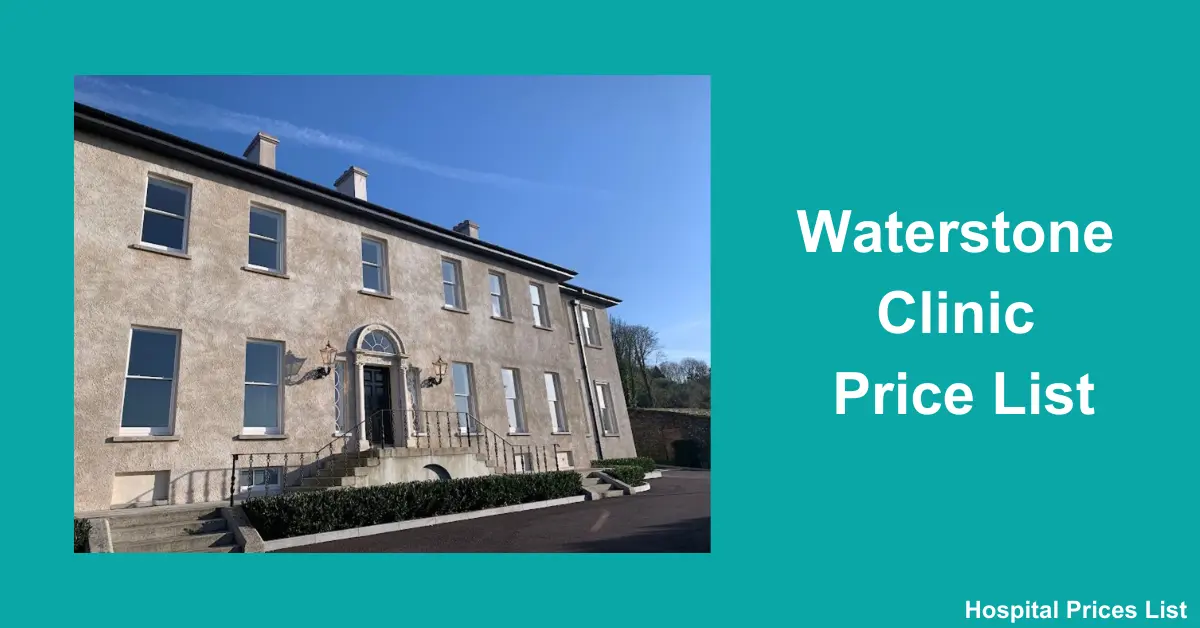 Waterstone Clinic Price List